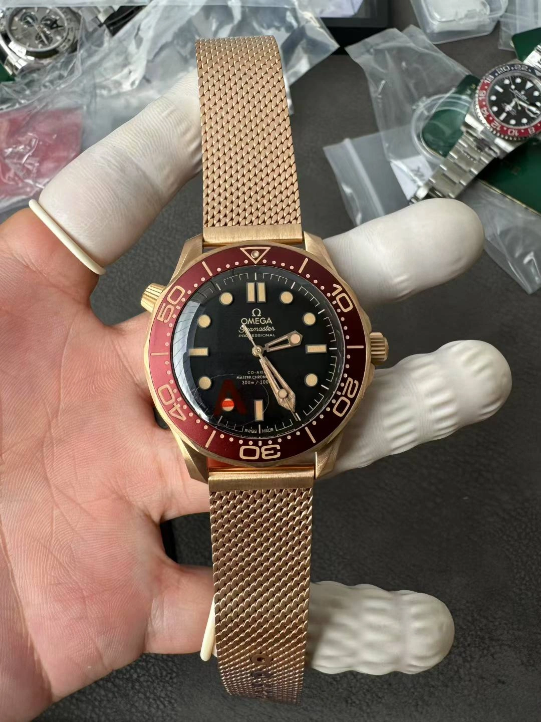 CBD Factory Omega Seamaster Diver 300M 007 “No Time To Die” Matte Tropical Brown Black Dial Titanium Mesh Bracelet(210.90.42.20.01.003) 1:1 Super Clone – 8806 Movement Stretchable 225